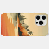 /retro strand/tropisch Case-Mate iPhone case (Achterkant (horizontaal))