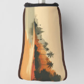 /retro strand/tropisch golfheadcover (Draai 90)