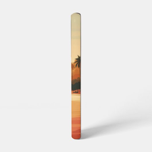 /retro strand/tropisch samsung galaxy hoesje (Linkerkant)