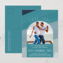 RETRO Strand Vibe Trouwstationery FOTO