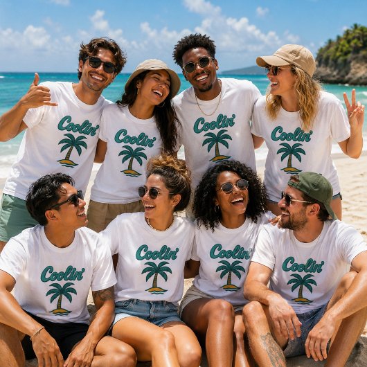Retro Strand Vibes Koel T-shirt