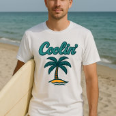 Retro Strand Vibes Koel T-shirt