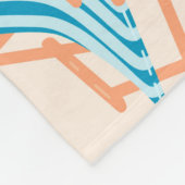 Retro stranddag fleece deken (Hoek)