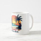 Retro strandmok Summer Paradise Mode Koffiemok (Voorkant rechts)