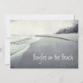 Retro strandvuur op het strand Cool Kaart (Voorkant)