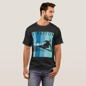 Retro Stratton Vermont Snow Ski T-shirt (Voorkant volledig)