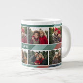 Retro Streep - 8 Foto Collage Grote Koffiekop (Voorkant rechts)
