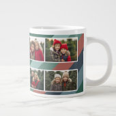Retro Streep - 8 Foto Collage Grote Koffiekop (Rechts)