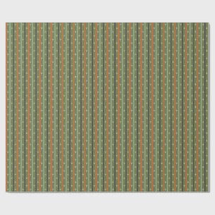 Retro streeppatroon in mid-century modern stijl cadeaupapier