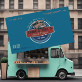 Retro Street Food Truck Visitekaartje