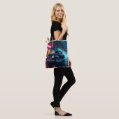 Retro Street Scene Art Tote Bag (Op model)