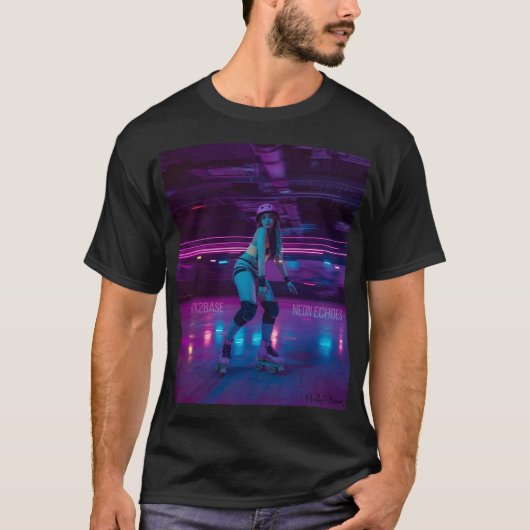 Retro streetwear Unisex T-shirt Neon 90s (Voorkant)