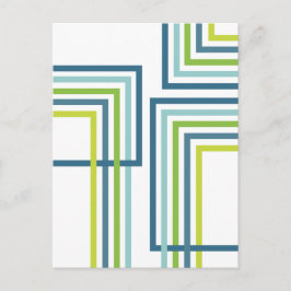 Retro Strepen 2 (1) Abstract Design Briefkaart