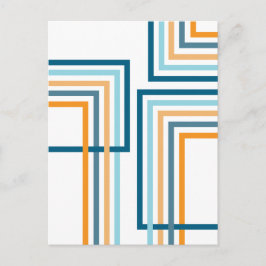 Retro Strepen 2 (1) Abstract Ontwerp Briefkaart