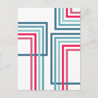 Retro Strepen 2 (1) Abstract Ontwerp Briefkaart