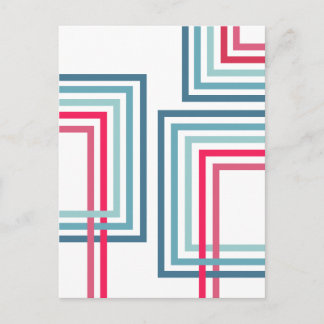 Retro Strepen 2 (2) Abstract Design Briefkaart
