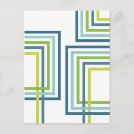 Retro Strepen 2 (2) Abstract Design Briefkaart