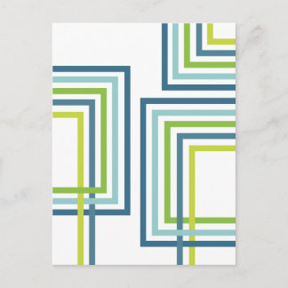 Retro Strepen 2 (2) Abstract Design Briefkaart