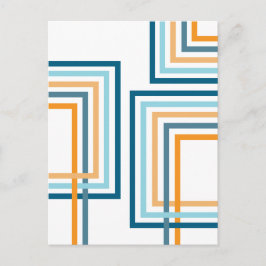 Retro Strepen 2 (2) Abstract Ontwerp Briefkaart