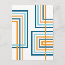Retro Strepen 2 (3) Abstract Design Briefkaart