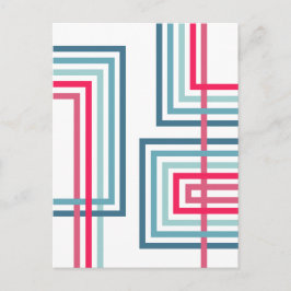Retro Strepen 2 (3) Abstract Ontwerp Briefkaart