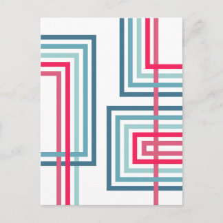 Retro Strepen 2 (3) Abstract Ontwerp Briefkaart