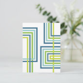 Retro Strepen 2 (3) Abstract Ontwerp Briefkaart (Staand voorkant)