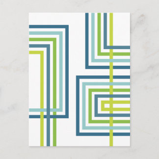 Retro Strepen 2 (3) Abstract Ontwerp Briefkaart