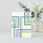 Retro Strepen 2 (4) Abstract Ontwerp Briefkaart (Staand voorkant)