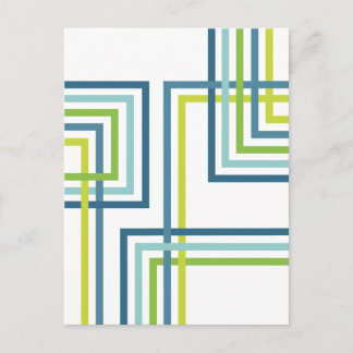 Retro Strepen 2 (4) Abstract Ontwerp Briefkaart