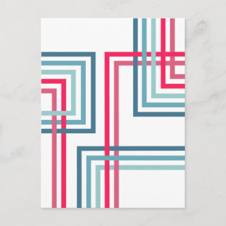 Retro Strepen 2 (4) Abstract Ontwerp Briefkaart