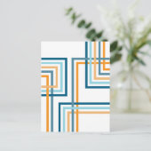 Retro Strepen 2 (4) Abstract Ontwerp Briefkaart (Staand voorkant)