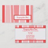 retro strepen: 2 ruimden op: visitekaartje (Voorkant / Achterkant)