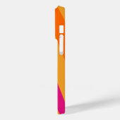 Retro strepen 70s 80s Roze Sinaasappel Mosterd Gro Case-Mate iPhone Case (Achterkant / Links)