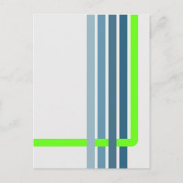 Retro Strepen Abstract Design Briefkaart