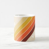 Retro Strepen met Naam Koffiemok (Center)