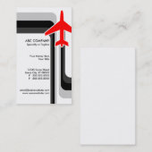 retro strepen reizen visitekaartje (Voorkant / Achterkant)