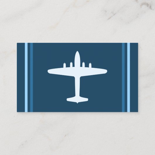 retro strepen reizen visitekaartje (Achterkant)