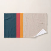 Retro strepen Sunset & Slate Bad Handdoek (Handdoek)