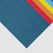 Retro Strepen Tissue Paper (Navy Blue Multi) Tissuepapier (Detail)