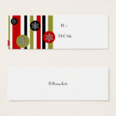  retro strepen, TO: VAN: Mini Visitekaartjes (Voorkant /achterkant)