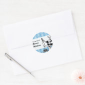 Retro Strepen "Uit de Keuken" sticker (Envelop)