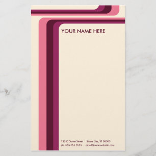 retro strepen : v.2 : briefpapier