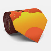 Retro Stretch Automobile Car Necktie Design Stropdas (Opgerold)