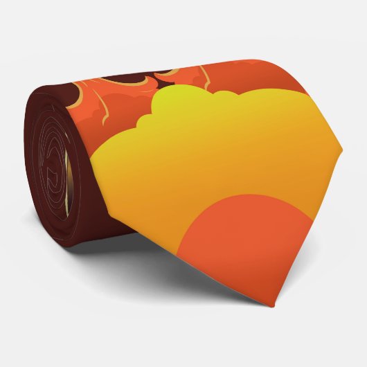 Retro Stretch Automobile Car Necktie Design Stropdas (Opgerold)