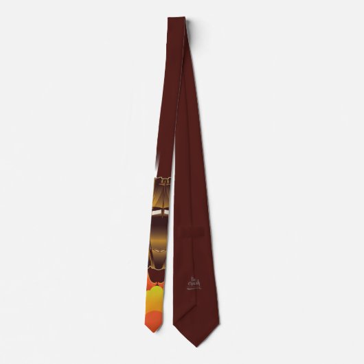 Retro Stretch Automobile Car Necktie Design Stropdas (Achterkant)