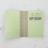 Retro String Art (gepersonaliseerde verjaardagsgro Kaart (Binnen)