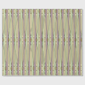 Retro String Art (Pistachio, Mauve Mist en Sand) Cadeaupapier (Vlak)