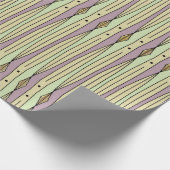 Retro String Art (Pistachio, Mauve Mist en Sand) Cadeaupapier (Hoek)