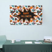 Retro strip Halloween Spandoek (Beurs)